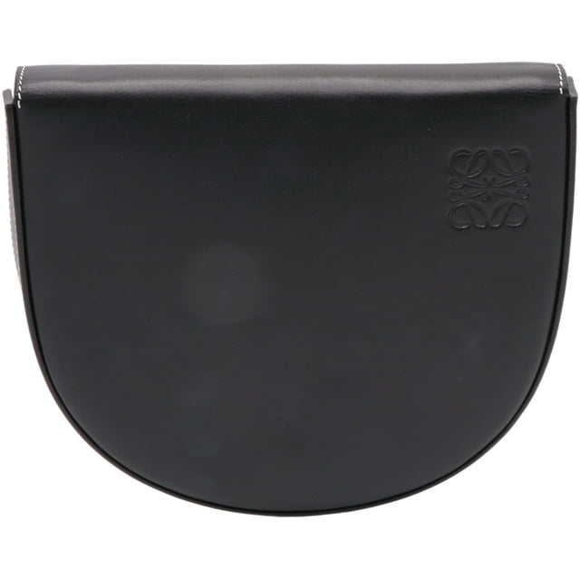 Loewe Bolso Pochette Mini à Talon en Cuir - Noir