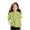 Green, variant on Zpanxa Girls T Shirts Grid Print Crew Neck Short Sleeve Summer Tee