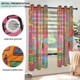 thumbnail image 3 of Yayeee Window Curtains Light Filtering 63"x42" Grommet Panel Pair Home Living Room Decor, Art City, 3 of 7