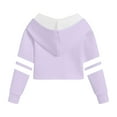 thumbnail image 6 of KPOPLK Girls Zip Up Hoodie Jacket Unicorn/Cat Sweatshirt with Pockets(3-4 Y,Purple), 6 of 6