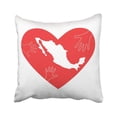 thumbnail image 1 of BOSDECO Help Helping Hands Heart and Mexico Map Silhouette Great As Donate Love Support for Care Pillowcase 16x16 inch, 1 of 1