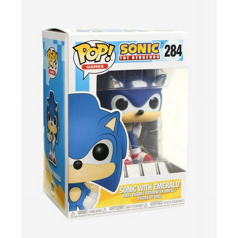 Boneco Sonic The Hedgehog Emerald Pop Funko 284 - Sonic The