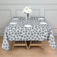 thumbnail image 3 of Blue Christmas Snowflake Pattern Square Tablecloth,Waterproof Square Table Cover,Wipeable Spillproof Washable Table Cover for Home Kitchen Party Decor 42"X42"(107x107cm), 3 of 6
