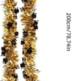 thumbnail image 2 of Plastic Graduation Party Streamer Decoration 78.74 Inch Black Doctoral Cap Design, 2 of 6