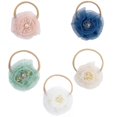 thumbnail image 2 of D-GROEE 5Pcs Faux Pearl Flower Hair Bows Fabric Flowers Baby Headbands Floral Bow Elastic Stretchy Nylon Hair Bands Accessories for Baby Girls Newborns Infants Toddlers Kids Teens, 2 of 9