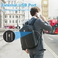 thumbnail image 6 of FENRUIEN  Expandable Hard Shell Water Resistant USB Charging Port 15.6 Inch Gaming Laptop Backpack Black, 6 of 7