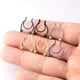 thumbnail image 5 of 1 Pcs Nariz Anillos de aro de calibre 18 no Piercing Clip de acero inoxidable en la nariz de imitación Septum Clicker Anillo Piercings Joyería para Mujeres Hombres, 5 of 8