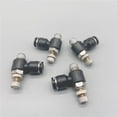 thumbnail image 4 of 10pcs Black 4-12mm Tube - M5 1/8" 1/4" 3/8" 1/2" Male Thread Push to connect Fitting Elbow Pneumatic Speed Flow Controller Fittings
--------
,Leak Free Connections, 4 of 5