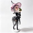 thumbnail image 4 of Halloween Kissing Witch Figurine, 7.9 In Cute Statue with Bow Hat and Mesh Skirt for Table Shelf Mantel Entryway Party and Spooky Home Decor, 4 of 8