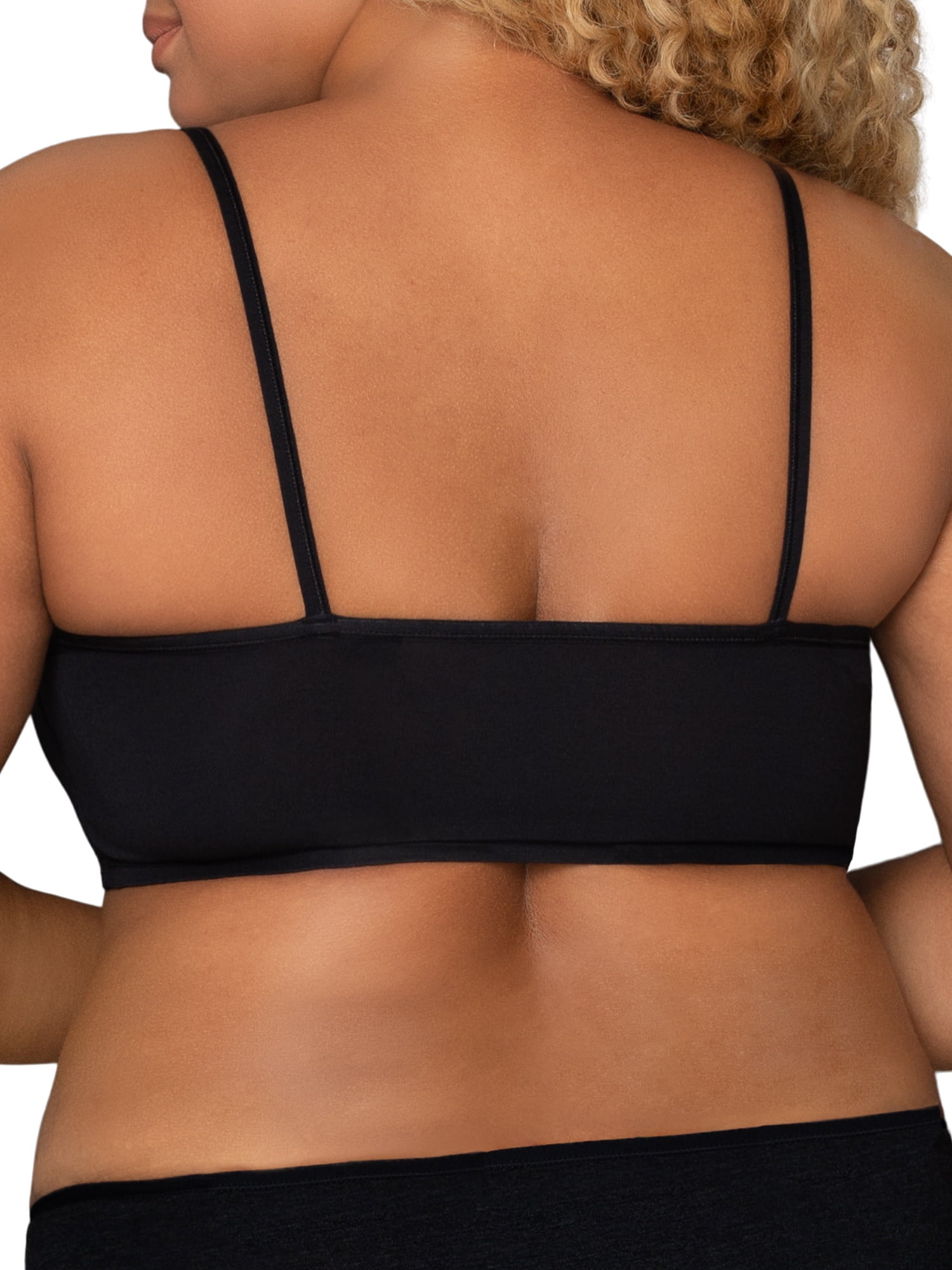 Fruit of the Loom Women's Spaghetti Strap Cotton Sports Bra, 3-Pack, Style-9036