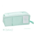 thumbnail image 1 of Prism Pencil Case Pen Bag Cream Color Large Capacity Soft More Pocket Storage Pouch for Stationery School A7446 Mint, 1 of 6