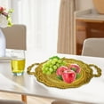 thumbnail image 6 of deevoka Fruit Plate Decorative Plate Desk Appetizer Platter for Candy Cupcake Pastry L L, 6 of 9