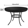 thumbnail image 4 of SIRUITON 59" x 3.9" Black Patio Table Cover, Water-Resistant, 4 of 6