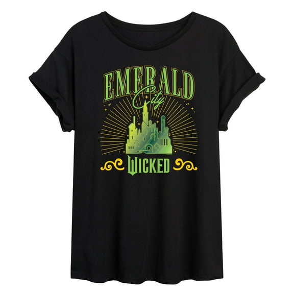 Wicked - Emerald City - Women's Oversized Graphic T-Shirt