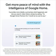 Google Nest Cam Indoor (Wired, 3rd Gen) - Indoor Security Camera with 2K Video - Works with Google Home - With Gemini - Berry