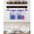 thumbnail image 3 of Purple Leaves Kitchen Dish Towels for Drying Dishes Set of 3, Spring Summer Botanical Farmhouse Modern Art Waffle Weave Microfiber Hand Tea Bathroom Towels Quick Dry & Absorbent Towel 15.7x23.6, 3 of 7