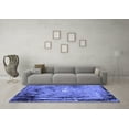 thumbnail image 3 of Ahgly Company Indoor Square Oriental Blue Industrial Area Rugs, 4' Square, 3 of 4