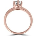 thumbnail image 2 of Pompeii 1ct Round Diamond Solitaire Engagement Ring 14K Rose Gold (G/H,I2-I3), 2 of 3