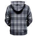 thumbnail image 5 of Men's Print Plush Warm Coat Fleece Sweater Casual Coat Pocket Sweater Autumn Winter Coat M, 5 of 5