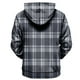 thumbnail image 5 of Men's Print Plush Warm Coat Fleece Sweater Casual Coat Pocket Sweater Autumn Winter Coat2XL, 5 of 5