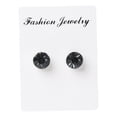 thumbnail image 2 of Pendientes magnéticos de cristal Pendientes de clip con clip de oreja de roca gris Sunnimix Pendientes con clip, 2 of 6