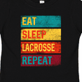thumbnail image 4 of Inktastic Lacrosse Player Eat Sleep Lacrosse Repeat Boys or Girls Toddler T-Shirt, 4 of 5
