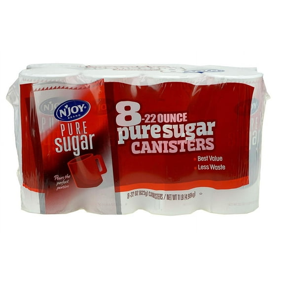Sugar Canisters N' Joy (8 Pack 22 Oz), 176 Ounce