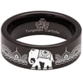 thumbnail image 5 of Indian Elephant Tungsten Carbide Ring, 5 of 9
