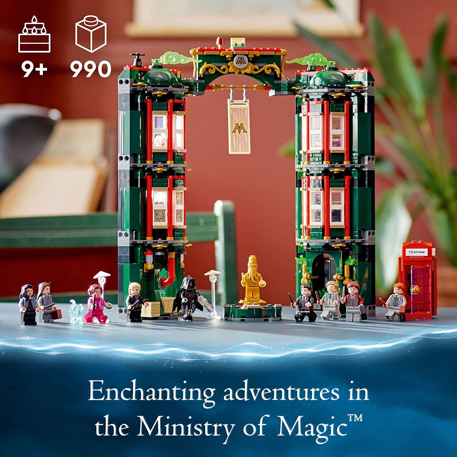 Free Shipping LEGO Harry Potter The Ministry of Magic 76403 Modular Model Building Toy with 12 Minifigures and Transformation Feature Collectible Wizarding World Gifts Walmart