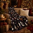 thumbnail image 3 of Ghost Pumpkin Scene Ghosts And Pumpkins Spooky Holiday Art Halloween Lovers Playful Harvest Motif Warm Flannel Blanket, Halloween Gift for Living Room and Family Room Home Decor, 3 of 7