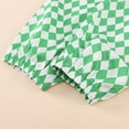 thumbnail image 5 of Toddler Girls Pants Soft Breathable Ice Silk Casual Sports Proof Elastic Waist With Checkered Print Kids Bottoms Size 12-18 Months, 5 of 7