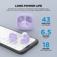 thumbnail image 4 of Auriculares Inalámbricos HTC True Wireless 9 Bluetooth 5.3 Morado, 4 of 9