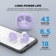 thumbnail image 4 of Auriculares Inalámbricos HTC True Wireless 9 Bluetooth 5.3 Morado, 4 of 9