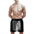 thumbnail image 6 of Attack On Titan Men's Swim Trunks Board Shorts Drawstring Elastic Waist Quick Dry Swimsuits Beach Shorts with Pockets 2XL, 6 of 8