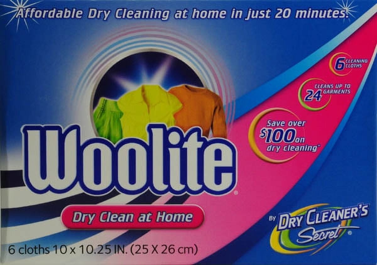  Woolite Dry Cleaner's Secret Dry Cleaning Cloths, 14-Count Box  : Health & Household