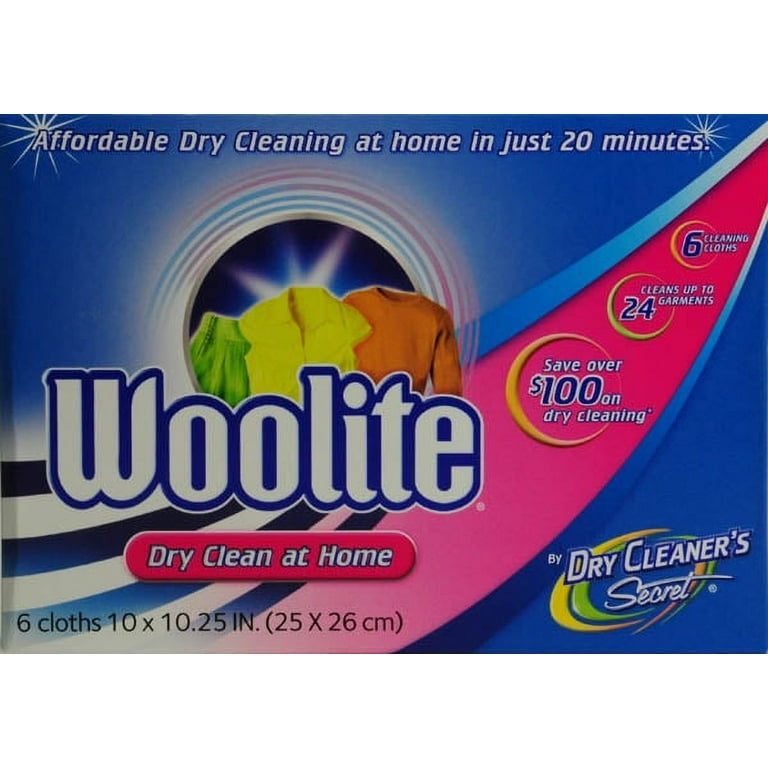 Woolite At Home Dry Cleaner, Fresh Scent, 6 Cloths : : Health,  Household and Personal Care