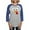 Heather/Blue, variant on CafePress - Family Thanksgiving Day Turkey Face Womens Baseba - Womens Baseball Tee