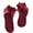 Wine Red + Wine Red, variant on Socks Soft Breathable Cotton Adorable Short Socks for Low Shoes
