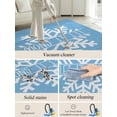 thumbnail image 5 of Hello Winter Area Rug for Bedroom 2.7x5 Ft Snowflake Blue Super Soft fuzzy Throw Rug Non-Slip Fluffy Plush Indoor Floor Carpet for Living Room Nursery Home Decor, 5 of 8