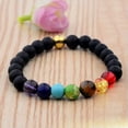 thumbnail image 2 of RSAMD 7 Chakra Healing Balance Bracelet Natural stone Agate Buddha Beads Bracelets New-10, 2 of 2