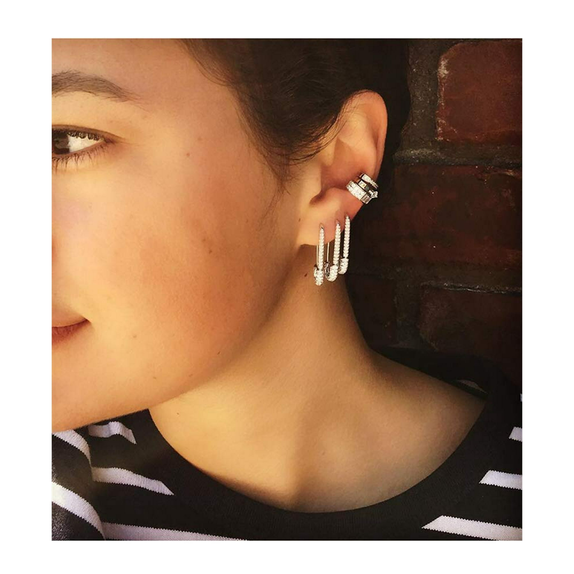Dainty silver dangle earrings deals