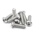 thumbnail image 1 of 5/16-18 x 1-1/2" Button Head Socket Cap Bolts Screws, 304 Stainless Steel 18-8, Full Thread, Coarse Thread, Allen Hex Drive, 20 PCS, 1 of 4