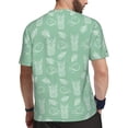 thumbnail image 2 of Wukai Tropical Pineapple Print Men's Short-Sleeved Mesh T-Shirt,Quick-Dry Short Sleeve Workout T-Shirt-X-Small, 2 of 8