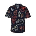 thumbnail image 3 of Haiem Thanksgiving Printed Hawaiian Shirt for Men - Men’s Casual Beach Summer Shirts - Stretch Fabric with Modern Fit-Large, 3 of 9