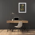 thumbnail image 3 of Vision Studio 14x18 White Modern Wood Framed Museum Art Print Titled - Midnight Botanical I, 3 of 4