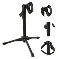 FRCOLOR FRCOLOR Mic Stand Portable Foldable Tripod with Mic Clip Holder for Desktop Microphone Stand and Podcast Mic Stand