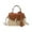 Brown, variant on Stylish Straw Woven for Women Beach Versatile Rattan Bags Elegant Summer Shoulder Woven Crossbody