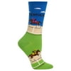 Hot Sox Womens Kentucky Crew Socks, Women`s Shoe Size 4-10.5, Blue