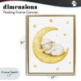 thumbnail image 4 of Stupell Industries Bohemian Sleeping Sheep on Yellow Moon Gold Floating Frame Canvas Art, 17 x 21, by LSR Design Studio, 4 of 8