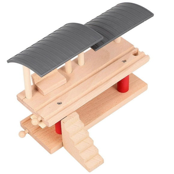 Plastic Railway Station Platform Toy Beige for Playing with DIY Creativity